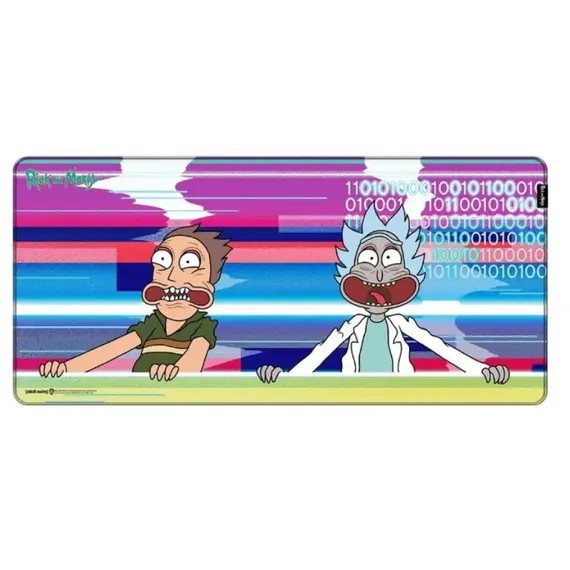 Rick and Morty Mousepad Glitched, XL