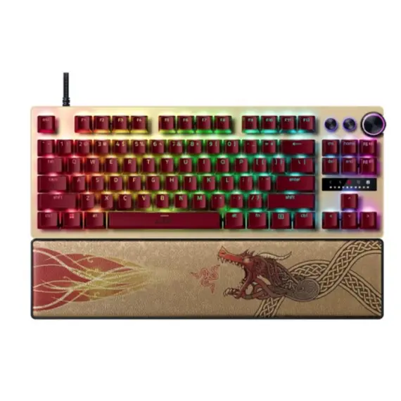 Razer Keyboard Huntsman V3 Pro TKL, 84key Analog Optical Switches, USB-A, EN, RGB, Counter-Strike 2 Ed.