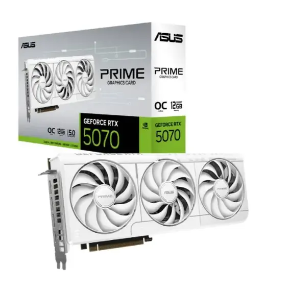 Video card Asus PRIME-RTX5070-O12G-WHITE//RTX5070, HDMI*1, DP*3, 12G, D7