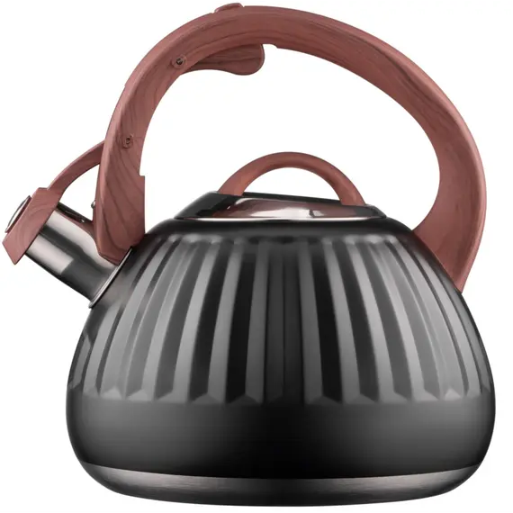 Teapot ARDESTO Gemini, 2.5l, stainless steel, black 674012410388