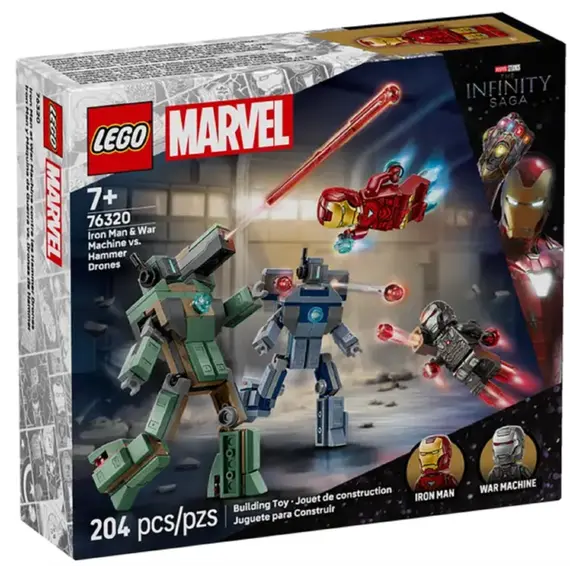 LEGO Constructor Super Heroes Iron Man & War Machine vs. Hammer Drones