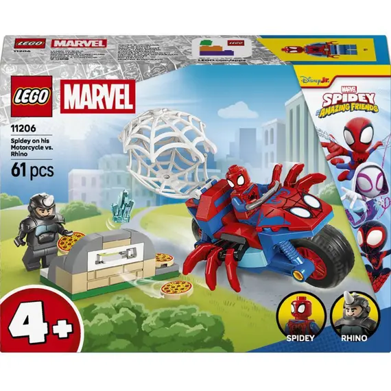 LEGO Constructor Spidey Spidey on his Motorcycle vs. Rhino