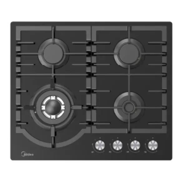 The surface of the MIDEA MG696TGB stovetop