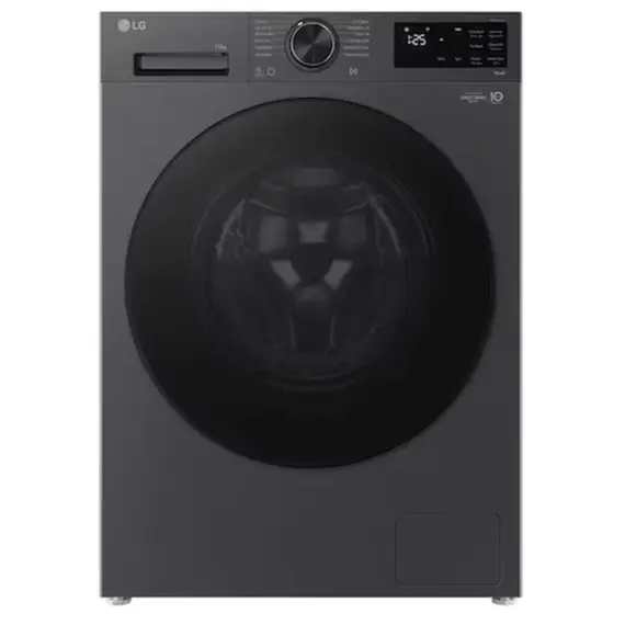 Washing machine LG F4X5EYPY6.AEBQME3 11 KG 1400 RPM 85x60x55 Rotary Knob DD Motor Add Wash LED Touch Display Matt Black