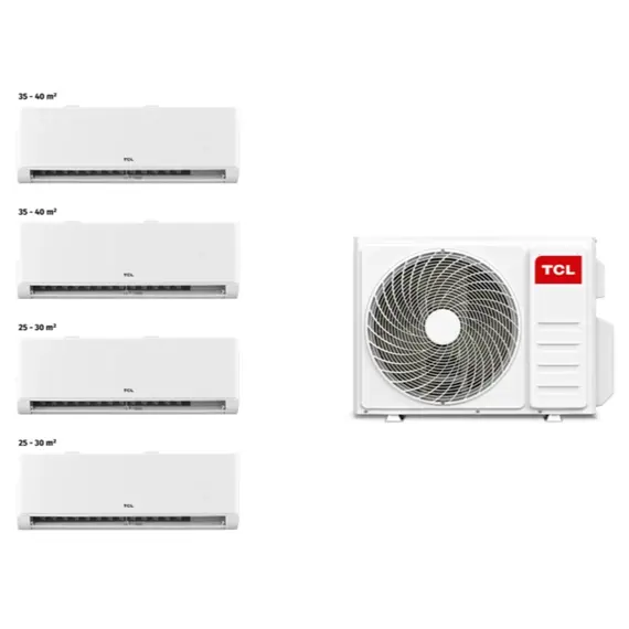 Air conditioner TCL MULTI SPLIT FMA-32I4HD/DVO OUTDOOR + FMA-09CHSD/TPH11I (2pcs) + FMA-12CHSD/TPH11I (2pcs) (130-160m2) Inverter R32