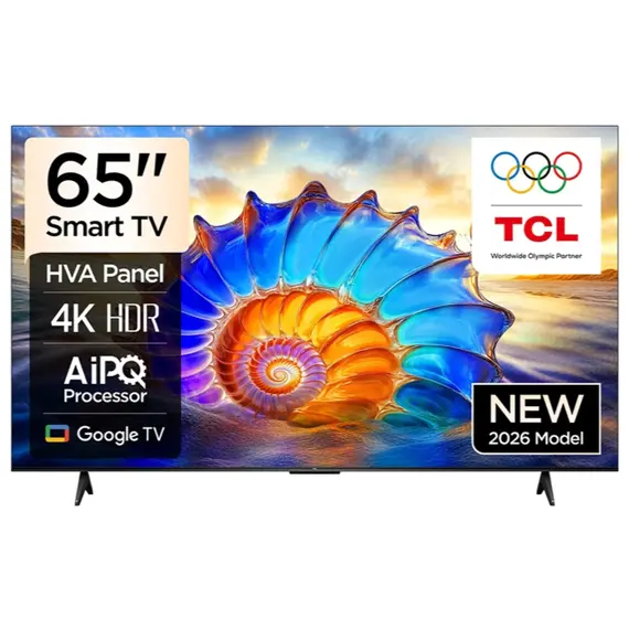 TCL 65V6D Google TV 4K HDR10 WiFi5 BT5.2 Dolby Audio 10W 200X200