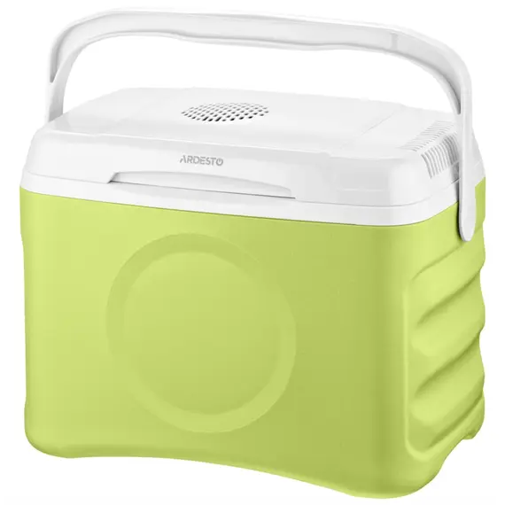 Passenger refrigerator ARDESTO travel refrigerator, 2in1, 21l, 220/12V, heating 55°C, cooling 18-20°C, USB port, 4.3kg, light green