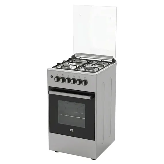 Stove Oz OE 5040 IX / 4Gas / Electric Oven / 50x50x85cm / FFD / Inox