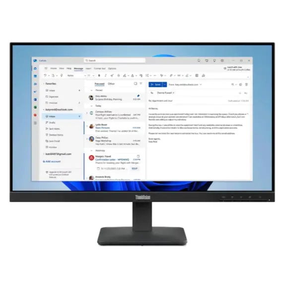 Monitor Lenovo ThinkVision S24-4e 24" FHD 1920x1080 4ms 100 Hz Black