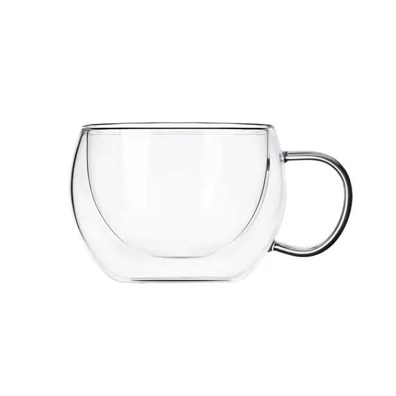 Latte glasses set ARDESTO Double wall borosilicate glass mug set Ardesto, 300 ml, 2 pcs