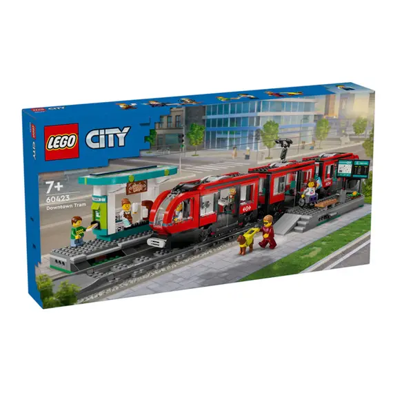 LEGO Constructor City Downtown streetcar and station