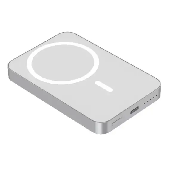Portable Charger Celly MAGSAFE PB MATCH 5000MAH WHITE