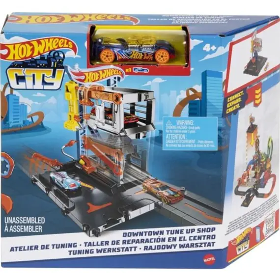 Playset Mattel HW City Downtown Repair Station