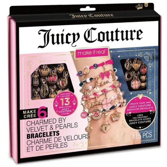 Accessory set Make It Real Juicy Couture Charmed by Velvet and Pearls Bracelet Kit