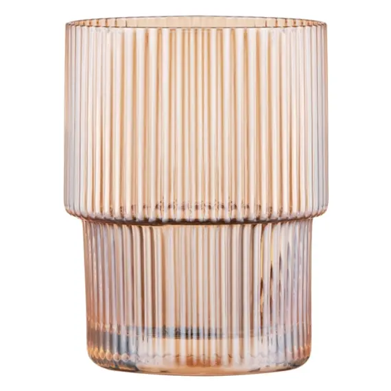 Ardesto Low glasses set, 200ml, 2pcs, glass, golden