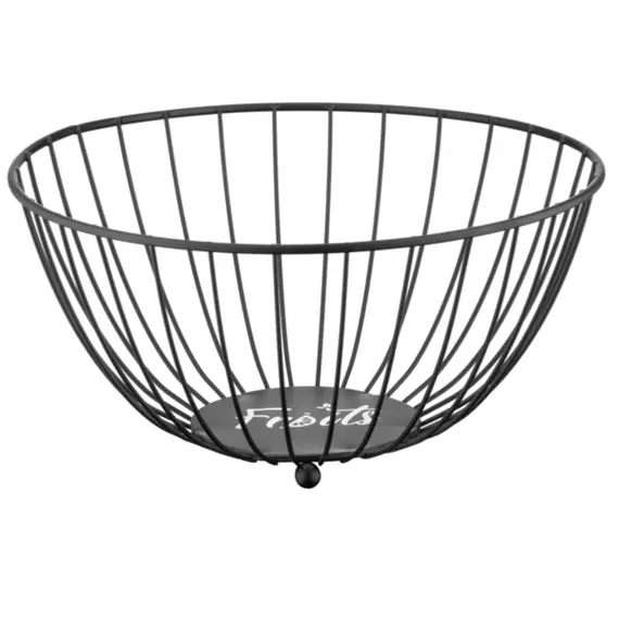 Fruit bowl Ardesto Basket Midori 28x28x13cm, metal, black