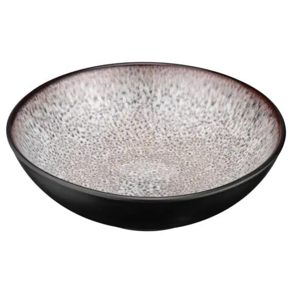 Ardesto Soup plate Bolzano, 630ml, 18cm, ceramic, black-brown