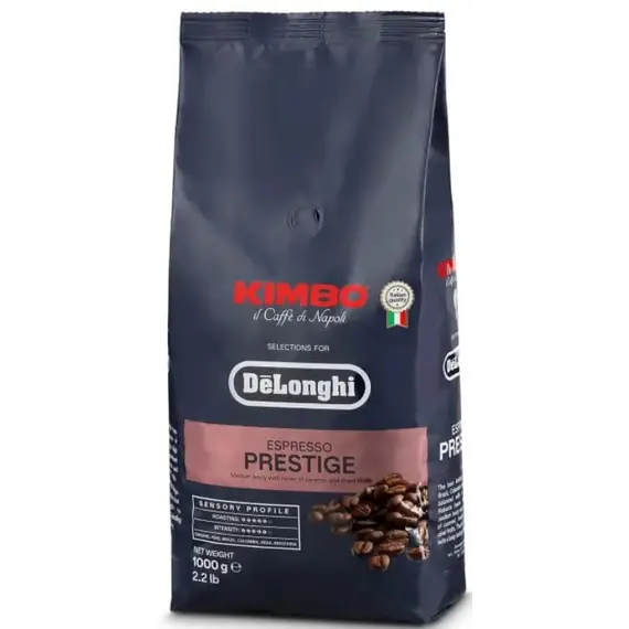 Coffee beans Kimbo for DeLonghi, Prestige 65% Arabica 35% Robusta, 1kg