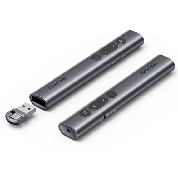 Presenter Vention KQIH0 2.4G Wireless PowerPoint Presenter 100m Range Gray