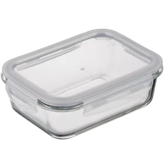 Ardesto Food storage container Gemini 1.06l, borosilicate glass, plastic, rectangular, transparent