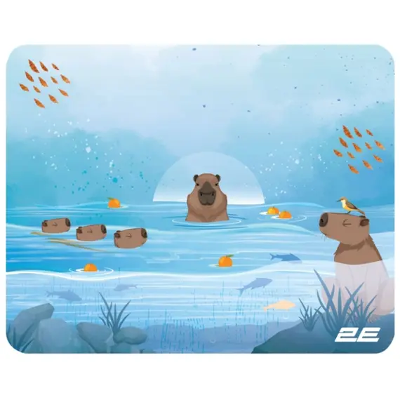 Mouse Pad 2E Mouse Pad CAPYBARRA, S(250x200x2mm), blue