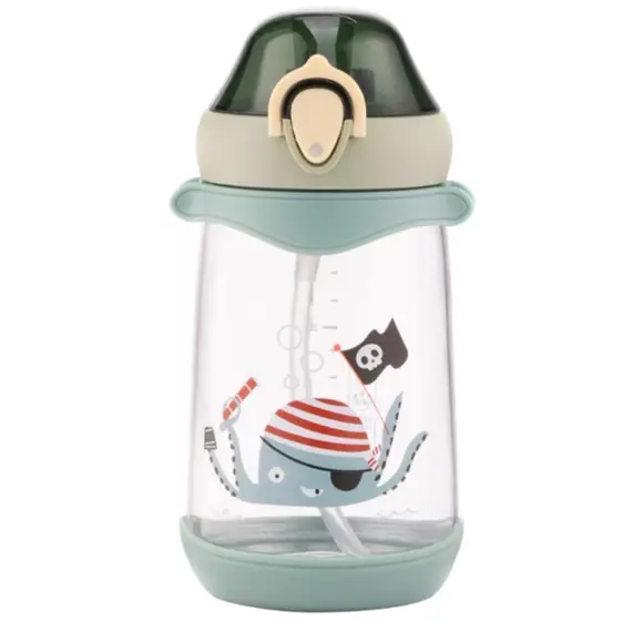 Water bottle Ardesto Bottle for kids Octopus, 500ml, plastic, green