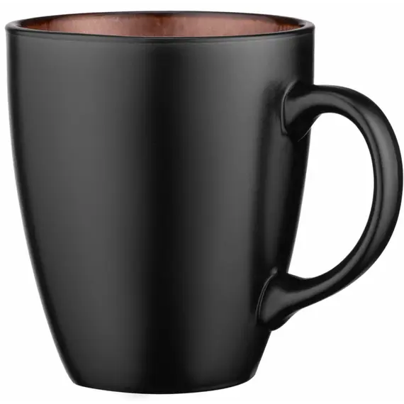 Cup Ardesto Mug Bolzano, 380ml, ceramic, black-brown