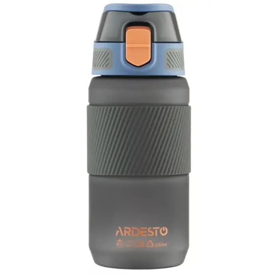 Water bottle Ardesto Bottle Spring 600ml, plastic, black