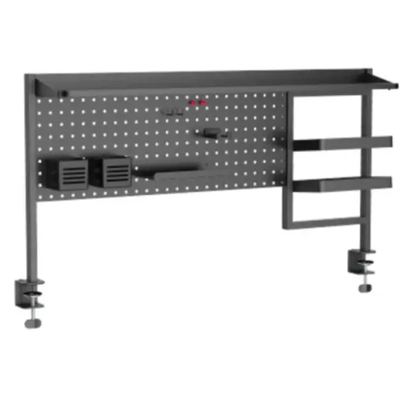 Organizer shelf Vertex VX-PB-01B Clamp-On Multi-Purpose Pegboard Organizer Shelf (for 1200mm Desktops) Black