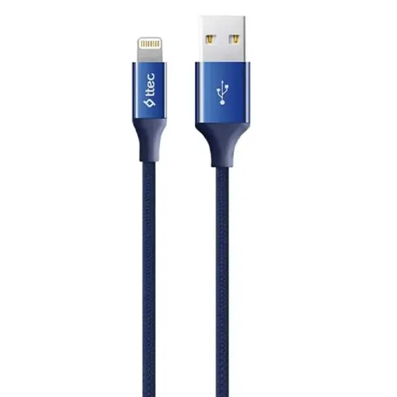USB Cable TTEC ALUMICABLE USB-A - LIGHTNING CHARGE/DATA CABLE, 120CM, NAVY 2DK16L