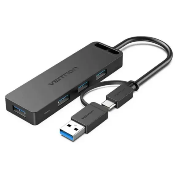USB hub Vention CHTBB USB-C/USB 3.0 5-in-1 Hub 0.15m Black