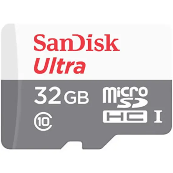 მეხსიერების ბარათი SanDisk 32GB Ultra MicroSD/HC UHS-I Card 100MB/S Class 10 SDSQUNR-032G-GN3MN