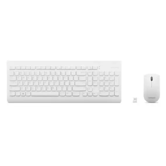 Keyboard and Mouse Lenovo 510 Wireless Combo Keyboard & Mouse White - GX31F38001