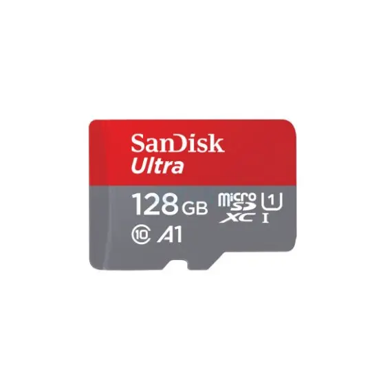 მეხსიერების ბარათი SanDisk 128GB Ultra MicroSD/HC UHS-I Card 140MB/S Class 10 SDSQUAB-128G-GN6MN