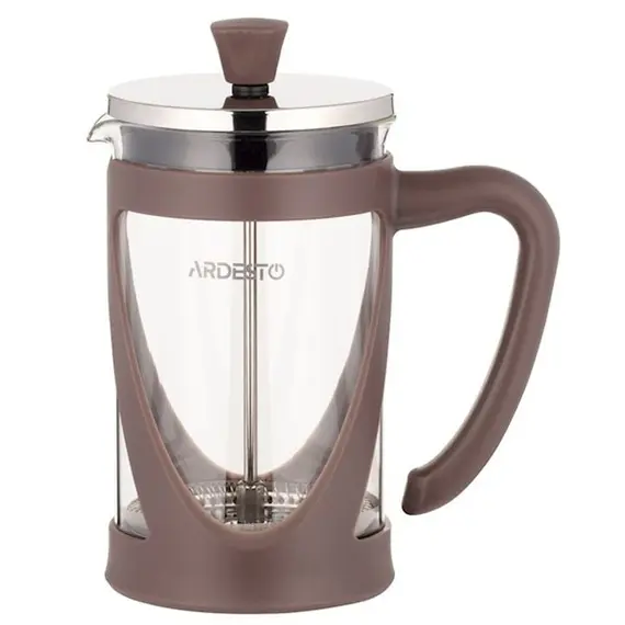 ჩაის დასაყენებელი Ardesto French press Gemini, 600 ml, stainless steel, glass, plastic