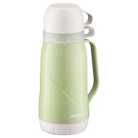 თერმოსი Ardesto Vacuum flask Gemini Gourmet, 1000ml, plastic, borosilicate glass, green
