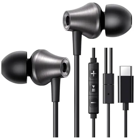ყურსასმენი UGREEN EP105 (35754), In-Ear Headphones, Wired, USB-C, Black