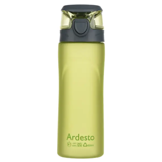 წყლის ბოთლი Ardesto Bottle, 600ml, plastic, green