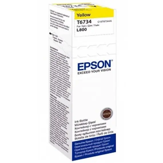 Cartridge Epson L800 Yellow ink bottle 70ml (10 x 15 - 1800 Photo Pages) C13T67344A