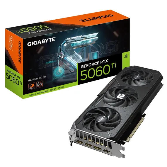 ვიდეო დაფა GIGABYTE Graphic Adapter GeForce RTX 5060 Ti 8GB GDDR7 GAMING OC