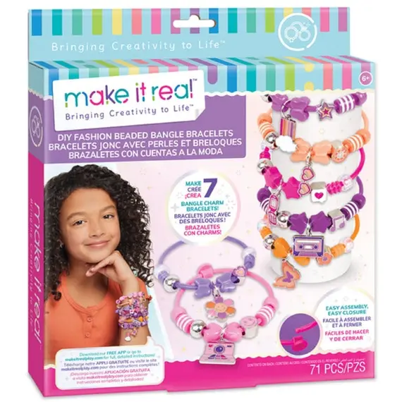 სამაჯური Make It Real 1329MR, DIY Fashion Beaded Bangle Bracelets