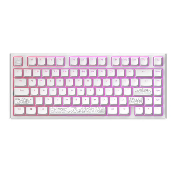 კლავიატურა Dark Project ALU Terra Nostra White - Wired Gaming Keyboard (ANSI)