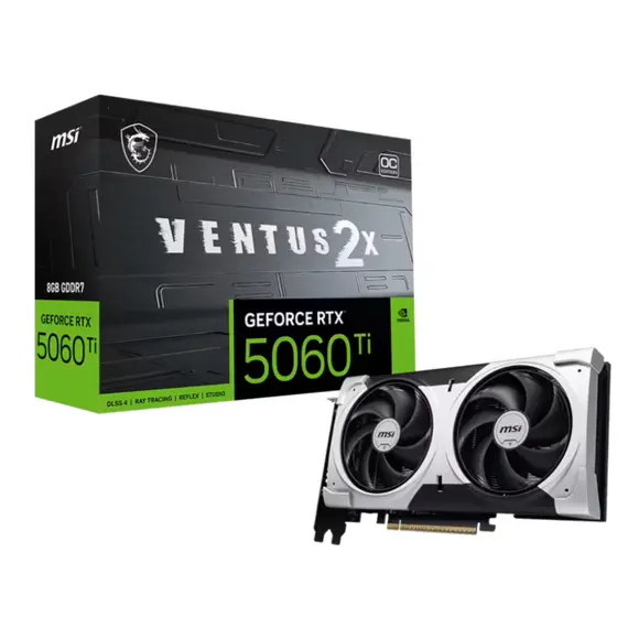 ვიდეო დაფა MSI GeForce RTX 5060 Ti 8G VENTUS 2X OC PLUS