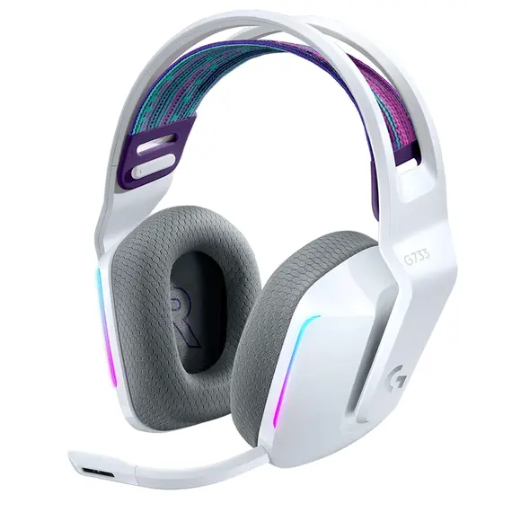 ყურსასმენი LOGITECH G733 LIGHTSPEED Wireless RGB Gaming Headset - WHITE