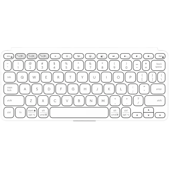 კლავიატურა LOGITECH Keys-To-Go 2 - PALE GREY - US INT'L - BT - INTNL-948 - UNIVERSAL