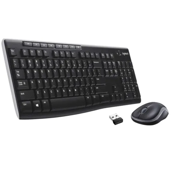 კლავიატურა და მაუსი LOGITECH MK270 Wireless Combo - BLACK - RUS