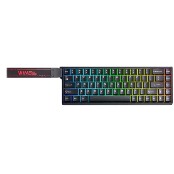 კლავიატურა AULA WIN68 HE Standard edition RGB Wired Gaming Keyboard Black (Graywood Magnetic Switch)