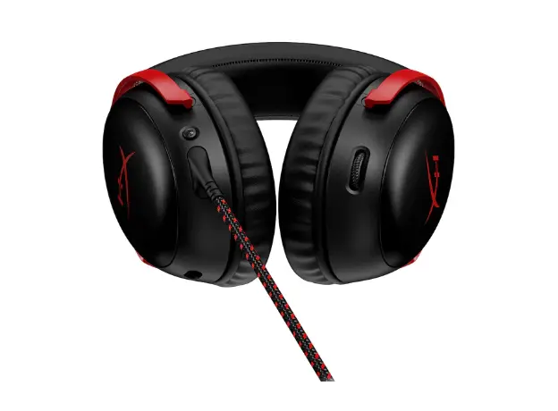 ყურსასმენი HyperX Cloud III – Wired Gaming Headset, PC, PS5, Xbox Series X|S Black/Red (727A9AA), 4 image