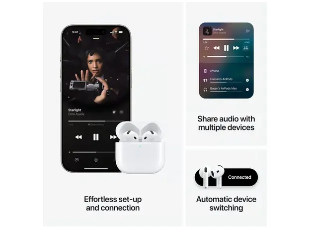 ყურსასმენი Apple AirPods 4 With A.N.C. (MXP93ZE/A), 4 image
