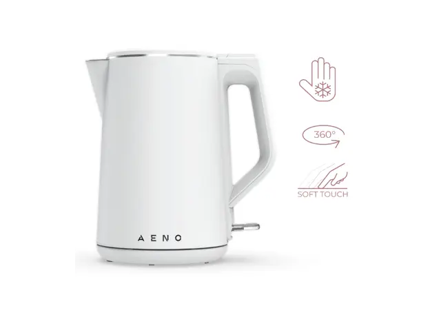 ელექტრო ჩაიდანი AENO Electric Kettle EK2: 1850-2200W, 1.5L, Strix, Double-walls, Non-heating body, Auto Power Off, Dry tank Protection, 2 image
